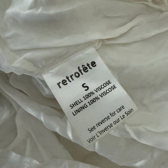 Retrofete Ella Sequin One Shoulder Mini Dress In White Size S - Picture 10 of 14